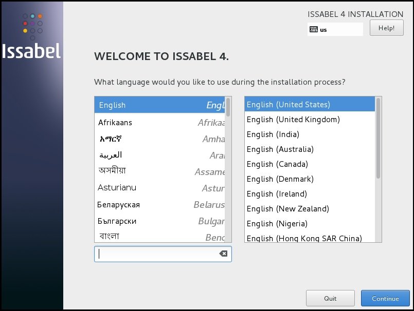 آموزش نصب ایزابل: انتخاب زبان برنامه ایزابل