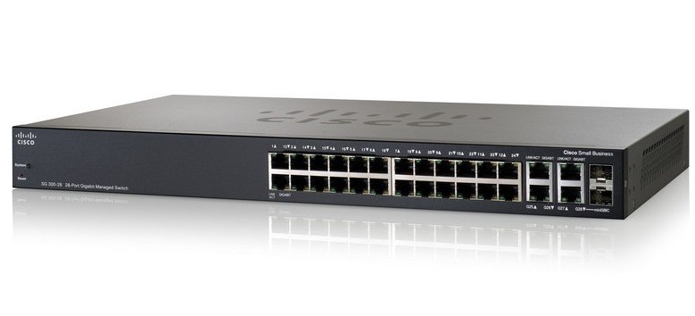 سوییچ 28 پورت POE مدل SG300 سیسکو مناسب برای کسب و کارهای متوسط و بزرگ