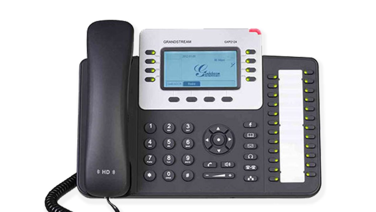 گوشی تلفن گرنداستریم مدل GXP2124 مناسب شرکت‌های کوچک و متوسط با حجم تماس بالا