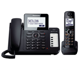 تلفن بی سیم پاناسونیک مدل KX-TG6671 شامل دو گوشی بی سیم و رومیزی
