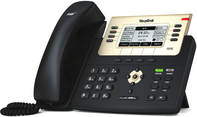 گوشی تلفن Yealink SIP-T27P مناسب برای کاربران عادی و مدیران رده‌ی میانی