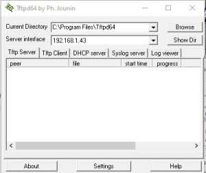 گام دوم کانفیگ تلفن سیسکو: نصب و اجرای نرم‌افزار Tftp64