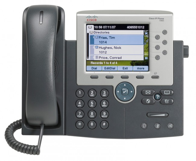گوشی تلفن سیسکو مدل 7965 یک گوشی تلفن مدیریتی مناسب برای مدیران ارشد، مدیران اجرایی و اداری