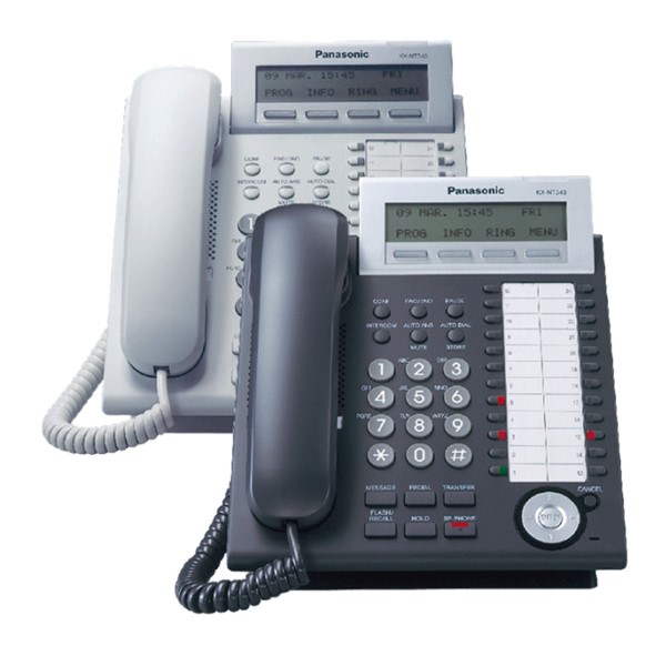 گوشی تلفن پاناسونیک KX-NT343 Panasonic با طراحی زیبا و دارای قابلیت فعال‌سازی با انواع سانترال