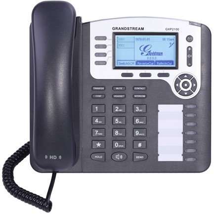 گوشی تلفن گرنداستریم مدل GXP2100 یک گوشی تلفن منشی مدیریتی تحت سیستم عامل لینوکس