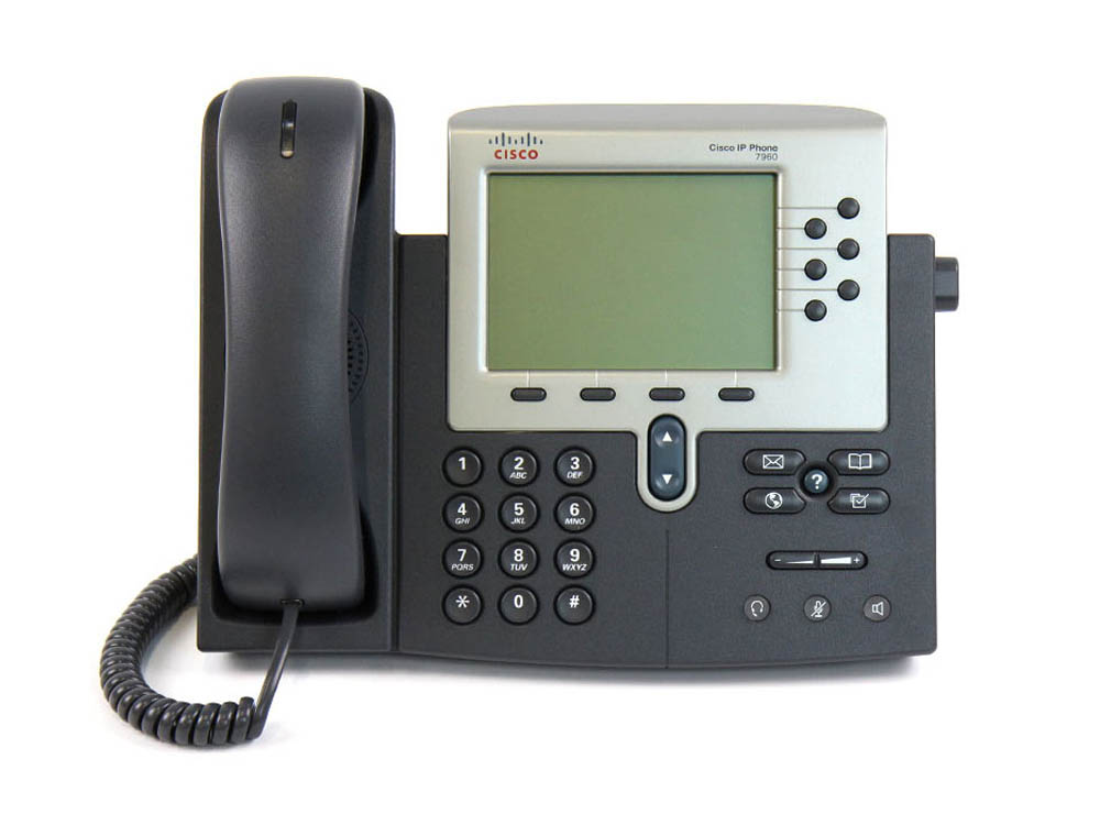 گوشی تلفن سیسکو مدل 7960 مناسب برای شرکت‌های پرترافیک با حجم تماس بالا